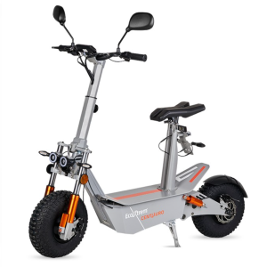 Patinete eléctrico Centauro matriculable gris con asiento y pantalla LCD XXL