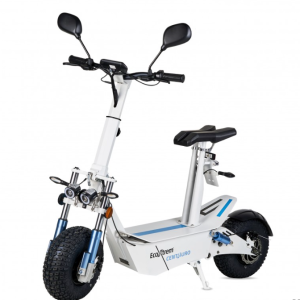 Patinete eléctrico Centauro matriculable con asiento y pantalla LCD XXL Blanco.