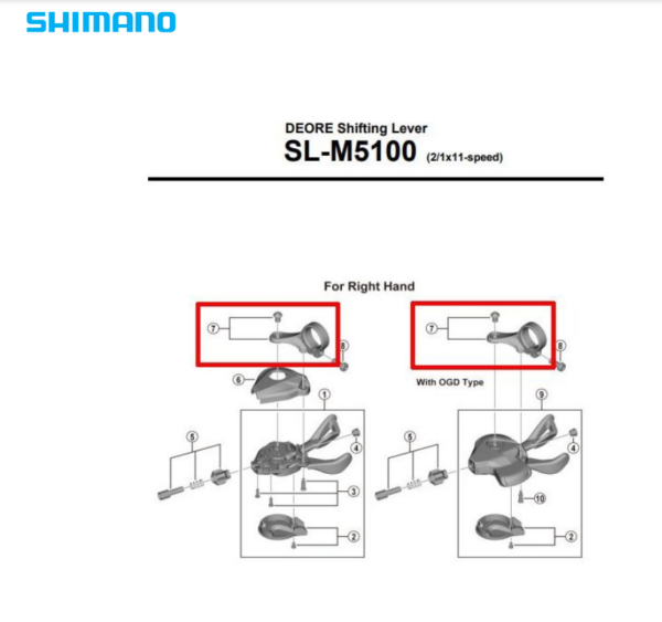 Shimano Abrazadera Mando Deore SL-M5100