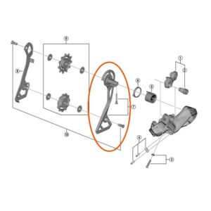 Shimano Placa Exterior Portapoleas RD-R8050-GS