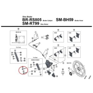 Shimano Tornillo fijación Pinza Flat Mount