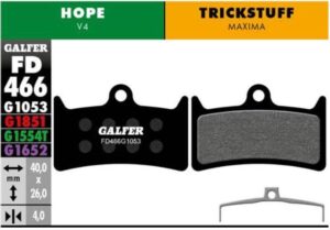 Galfer Pastillas Hope V4 y Trickstuff Maxima