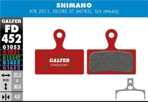 Galfer Pastillas Shimano XTR M985, XT M785, SLX M666