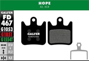Galfer Pastillas Hope X2, XCR